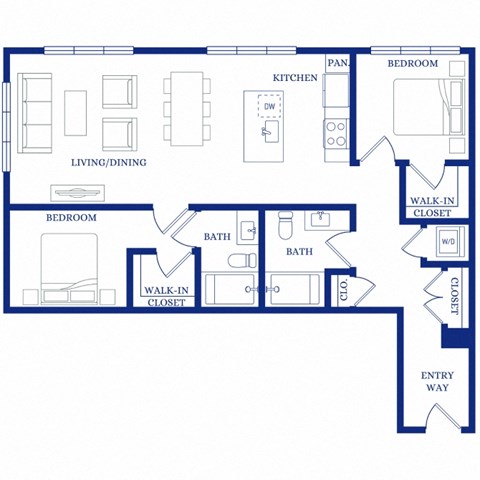 a blueprint of a floor plan of a house